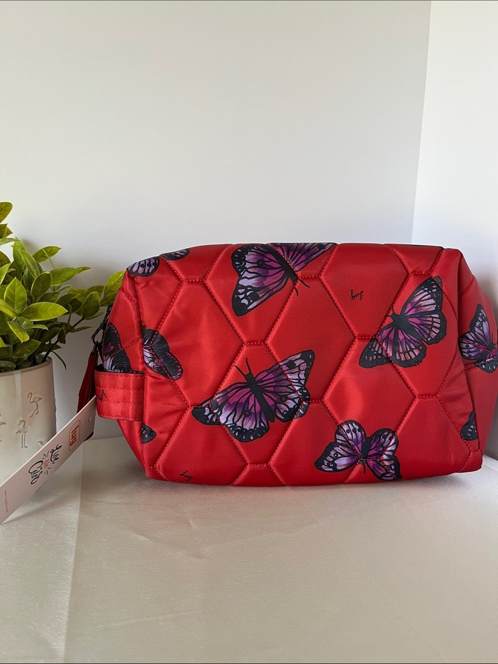 LUG - Bumper Cosmetic Case in Butterfly Poppy